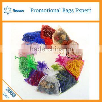 Customized Printed Personalized Organza Bag Wholesale Cheap Draw String Bags tea bag