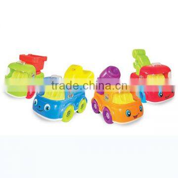 Plastic friction truck toys