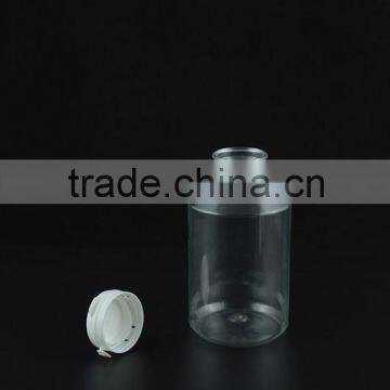 300ml Pill Packaging PET Plastic Clear Color Round Bottle With Tear Off Cap photo-2