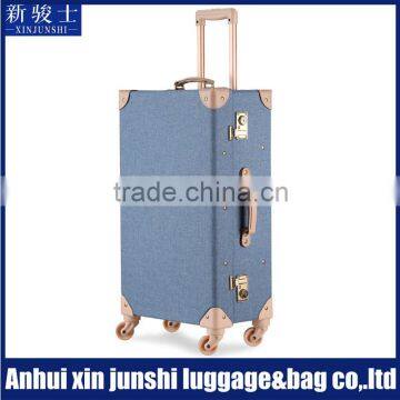 PU Lluggage And Cases Vintage Carry Bag Travel Vintage Suitcase Trolley