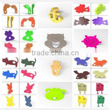 [hot!]good baby child products deer/frog/carton/rabbit/dolphin cutom baby teether animals