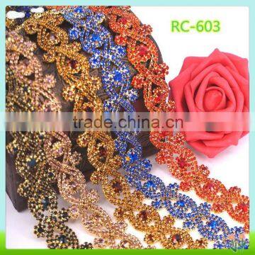 Cheerfeel Wholesale and custom rhinestone chain trimming for clothing