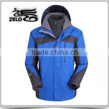 2015 high quality cheap mens 3 in 1 jacket made in china