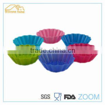 9 colors food grade approved silicone saucer