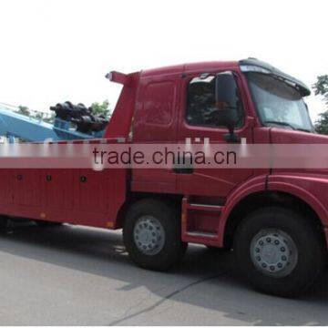 2014 New Product SINOTRUK HOWO chassis 8*4,20 ton integrated recovery vehicle tow truck for sale