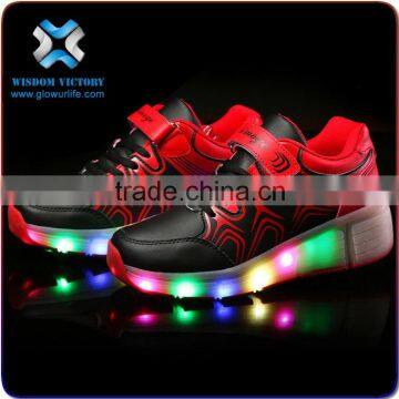 ESHINE Welcome OEM Glow Luminous Light Kids Led Flash Shoes,led light up kids shoes