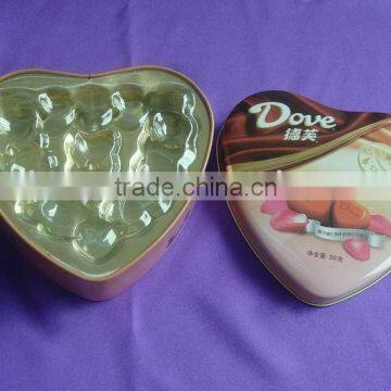 Heart-shape Chocolate Tin Can