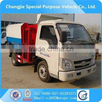 China small garbage trucks,Foton salf-loading/unloading garbage truck for sale