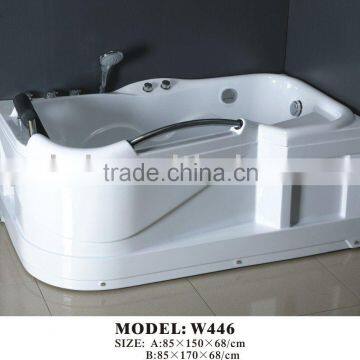 Rectangle ABS massage whirlpool bathtub for one person (W446)