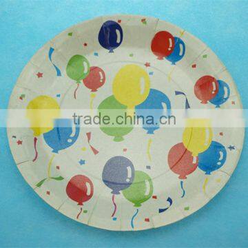Disposable 9" Christmas Partyware Round Paper Plates photo-3