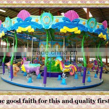 More than 10 years experience in kiddie ride ocean carousel ocean carousel for sale