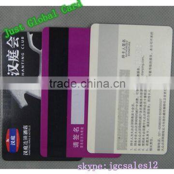 CR80 black Hico mag 8.7mm with chip M1 RFID contactless card