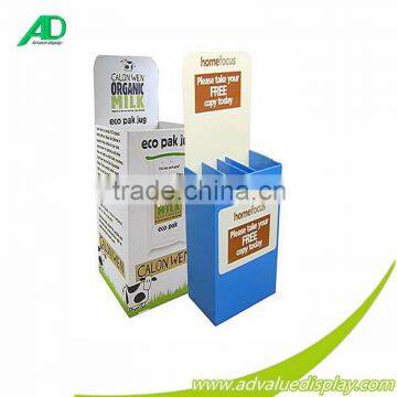 cardboard dump bin, food dump bin display, milk dump bin display stand