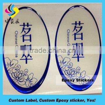 Drop glue logo, 3D look Epoxy Resin Domed Labels and Crystal Stickers, Crystal Epoxy Label