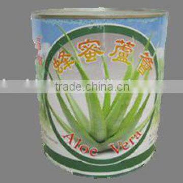 Aloe Vera Slice with Honey drink beverage juice tin can OEM private label