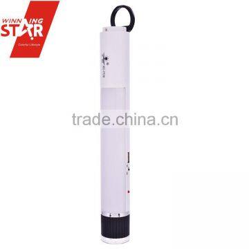 Solar LED Tube Flashlight With USB Jack For Charging Cell Phone