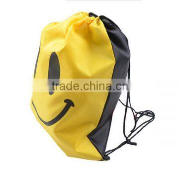 New Style Printed Reusable Plain Drawstring Bag