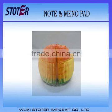 New design 3D fruit sticky note corn sticky note & memo pad