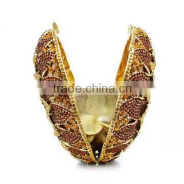 New Design Hard Box Yellow Sunflower Woman Handbag Ladies Purses Evening Clutch Bag (88165A-GY) photo-4
