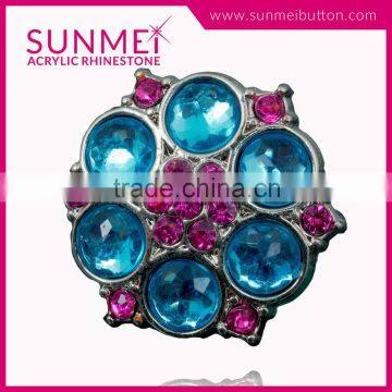 Factory Price Non Flat Back Large Rhinestone Buttons for Shoes