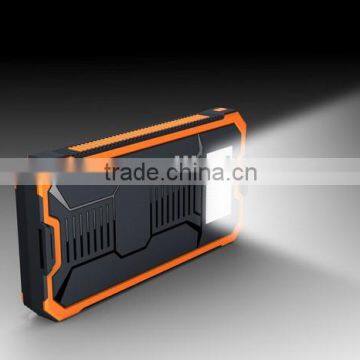 High Capacity Portable Solar Charger for Outdoor 12000mah Solar Pannel Power Bank