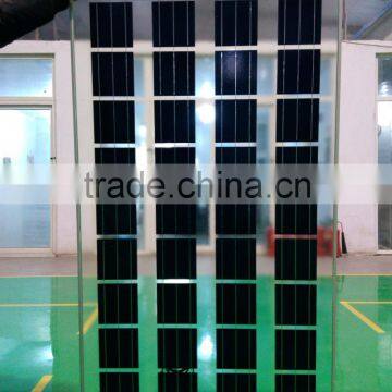 high quality good price transparent thin film solar panel for customized BIPV