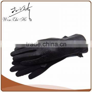 Bright Leather Buttons Coated Waterproof Heat Resistant Gloves