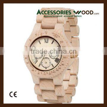 Handmade Natural wooden sport watches with watch case