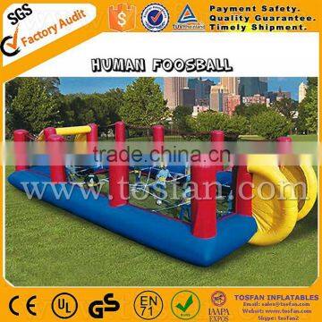 giant inflatable human foosball,inflatable foosball court A6011