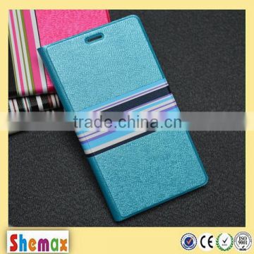 Hot-selling stylish leather flip wallet case for xiaomi mi4