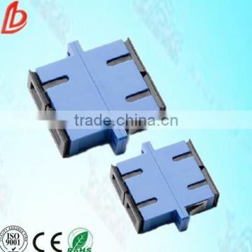 Professional manfacture Duplex SC /UPC fiber optic adapter, SM/MM SC fiber optic adapter fiber coupler