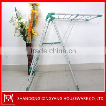 foldable space saving clothes rack with colorful plastic parts