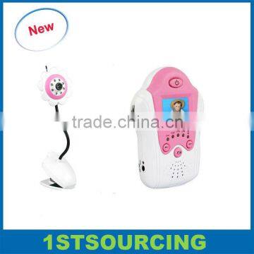 2.4Ghz wireless camera baby monitor 1.5 inch portable cordless flowerlike