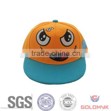 Kid's cap in snapback style with funny embroidery design