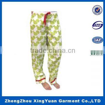 2016 new design hot sale children's Pajama Pant With 100% Cotton Flannel Printed Lounge Pants