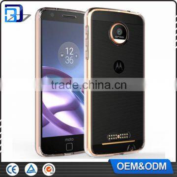 Amazon Hot Sale Anti Scratch Ultra Thin Soft TPU Transparent Acrylic Combo Case Back Cover For Moto Z Force Clear Case photo-6