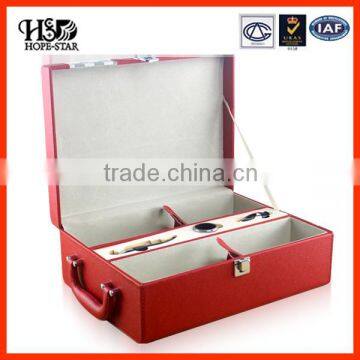 High Quality Wine Box Wood/6 Bottle Wood Wine Box for Folding Wedding Invitation photo-2