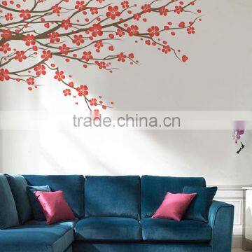 New Arrival Removable Plum Flower Stickers Murales