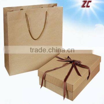 High Quality Brown Kraft Paper Bag and Box Factory Direct Sale ,Cheap Kraft Paper Bags