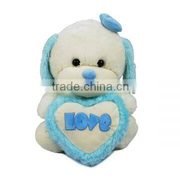 Stuffed dog with heart for Valentine's day