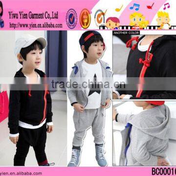 Black Fancy Cotton Boys Clothes Soft Material Cotton Boys Clothes