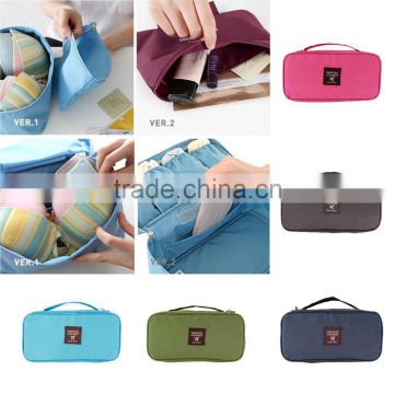 Women Lady Travel Makeup Wash Storage Case Underwear Bra Organizer Lingerie Bag