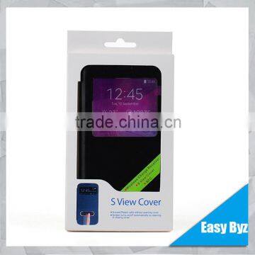 High Quality Qi Standard Wireless Charging Receiver leather Back Cover Case for Galaxy Note 4