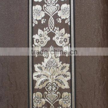 Korea PVC Wallpaper Striped and Floral Designer Wallpaper photo-4