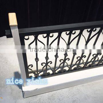 Easily Assembled Powder Coated wrought iron garden wall fence on Alibaba online shopping