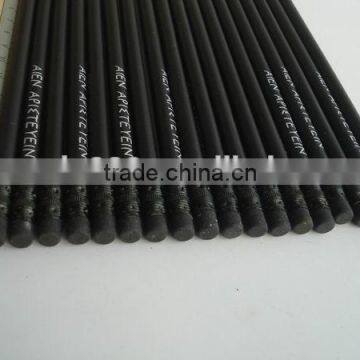 2015 Promtional Office Supply Printed Black Wood Pencil With Eraser for Advertising photo-4