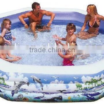 Hot sale octagon inflatable swimming pool for family