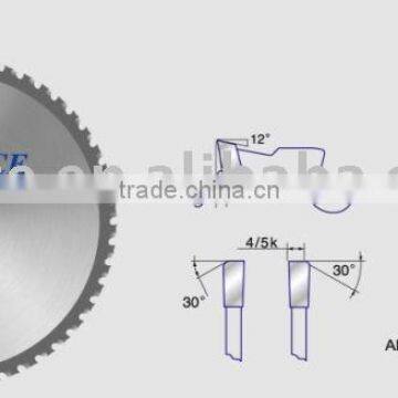 TCT saw blade for cutting metal