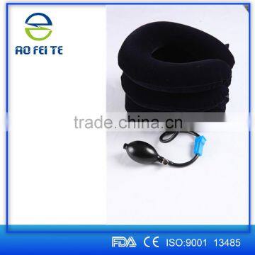 Aofeite Full Flannel Inflatable Air Neck Traction /Soft Air-pressure Neck Traction Cervical Collar photo-6