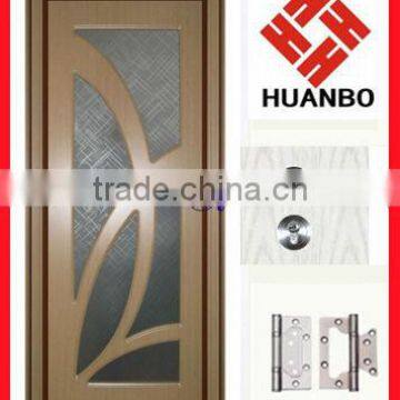 Modern design pvc interior wood doors HN-05